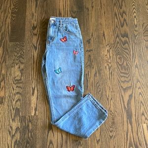 Forever 21 Butterfly Jeans